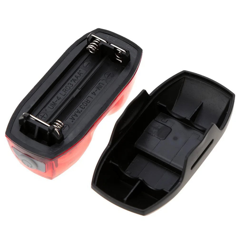 High Visibility Red Bicycle Rear Light AAA Battery MTB Road Bike Tail