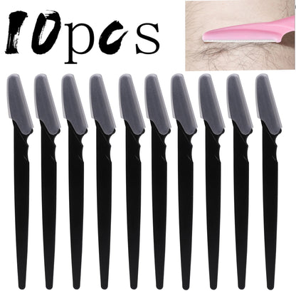 Brow & Face Razor Set 5-40pcs - Eyebrow Hair Trimmer with Cover