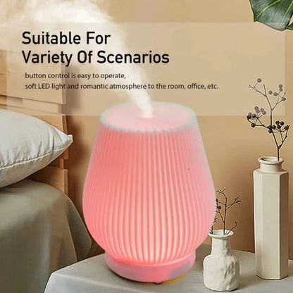 200ml Electric Aroma Diffuser Humidifier with LED Flame Effect