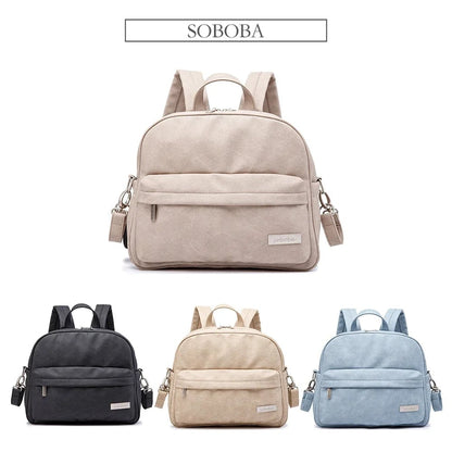 Waterproof Multi-Function Diaper Backpack - Stylish Baby Care Bag