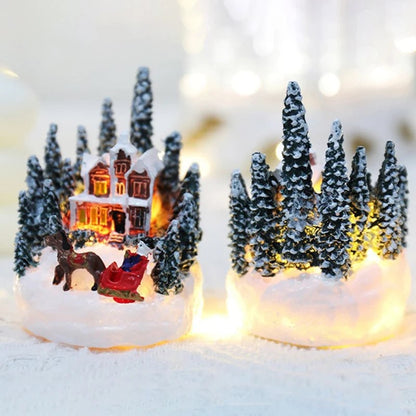LED Christmas House Night Light - Micro Landscape Decoration Luminous