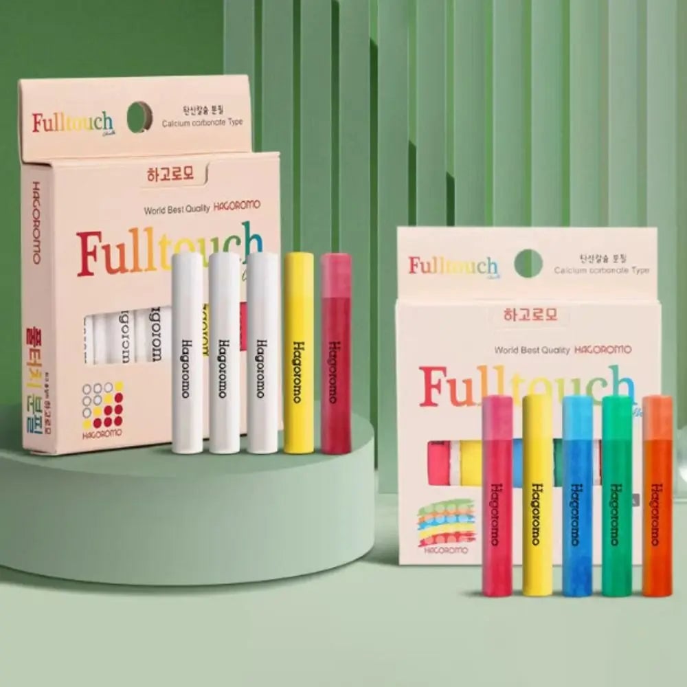 Dust-Free Chalk Sticks White/Multicolor Adjustable Powder Formula