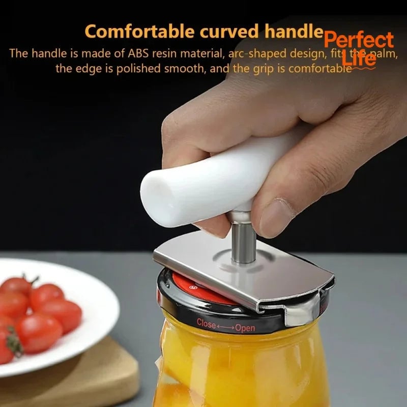 Adjustable Rotating Stainless Steel Can & Bottle Opener Tool