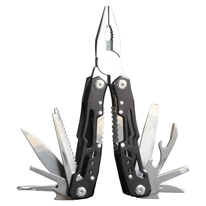 Stainless Steel Multi-Tool Pliers - Folding Camping Survival Tool