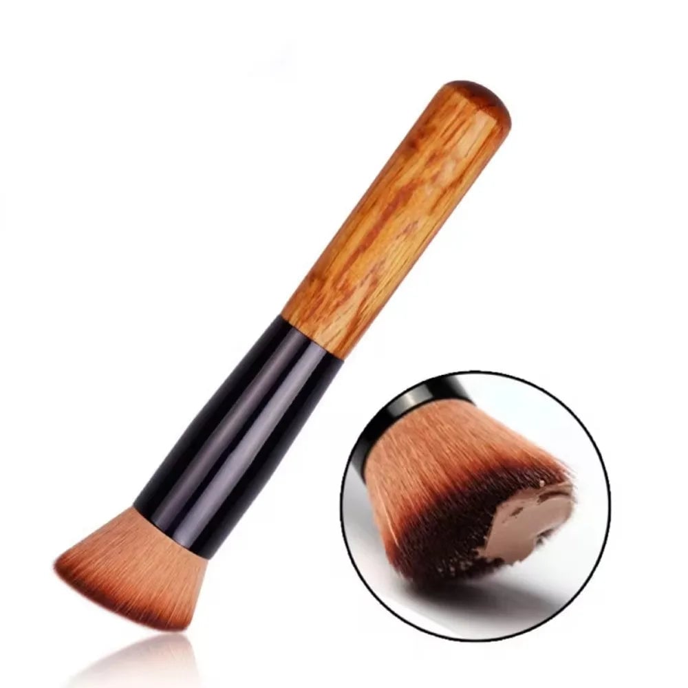Dense Kabuki Foundation Brush - Professional Powder & Blush Tool