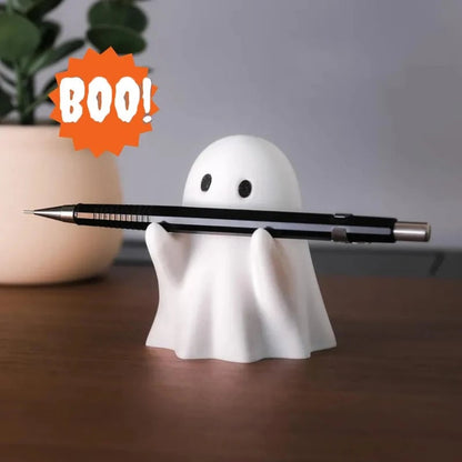 Ghost Resin Pen Holder Desktop Organizer Halloween Office Decor