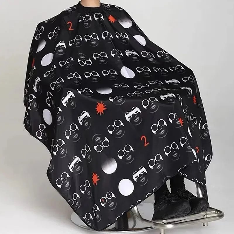 Waterproof Hair Cutting Cape - Adjustable Snap Barber Cloak