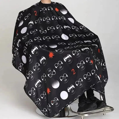 Waterproof Hair Cutting Cape - Adjustable Snap Barber Cloak