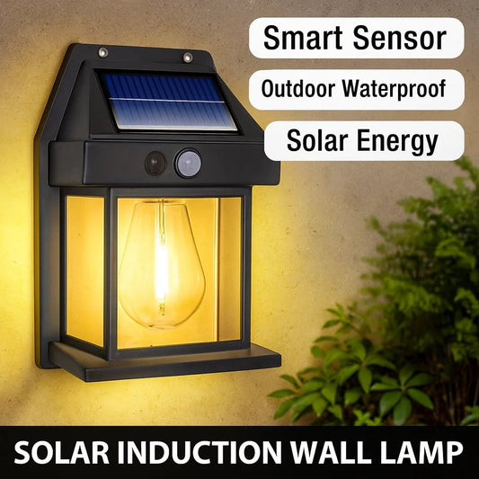 Waterproof Solar LED Wall Light with Motion Sensor Outdoor Garden