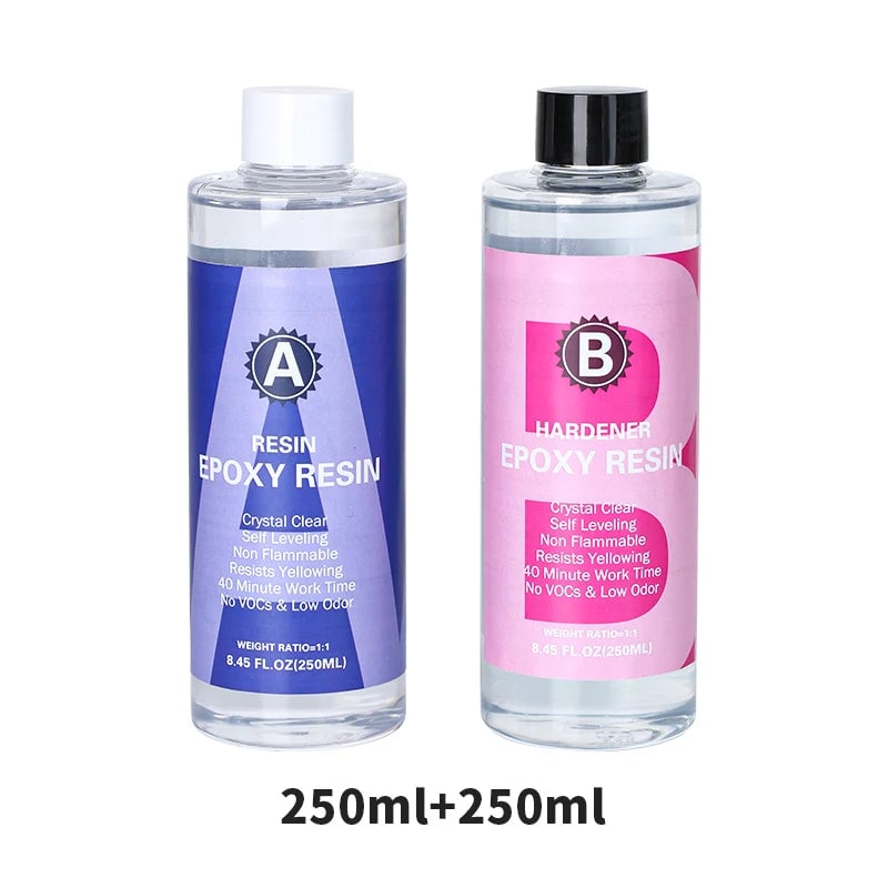 1:1 Crystal Clear Epoxy Resin Kit - High Gloss Bubble-Free Coating