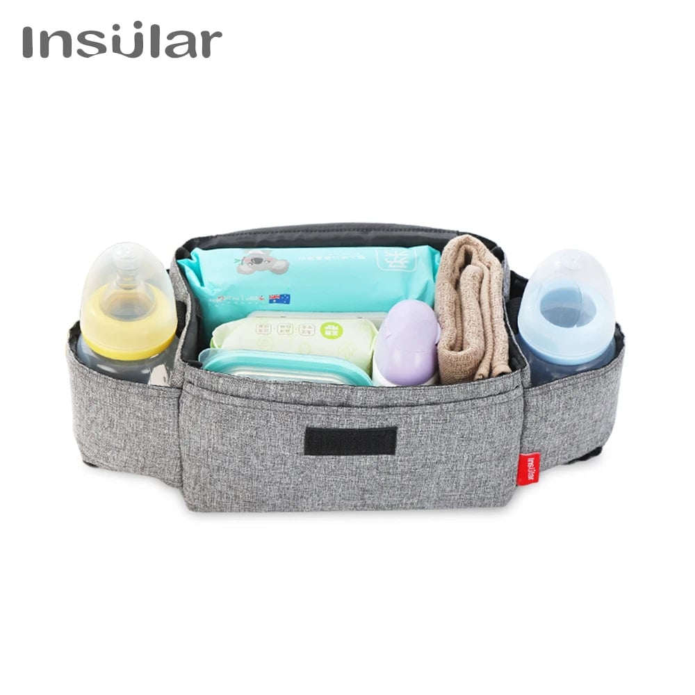 Insulated Diaper Bag with Bottle Storage - Baby Care Organizer