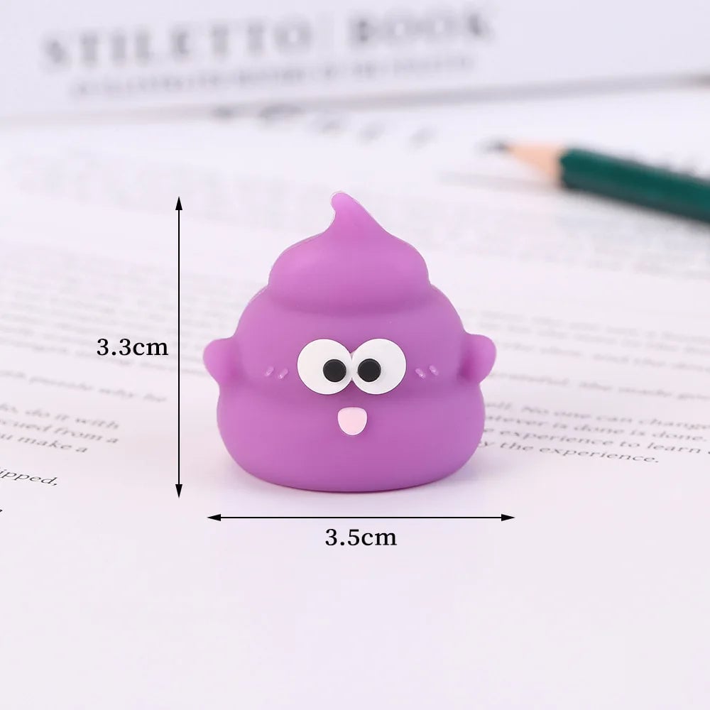 Mini Poop Emoji Pencil Sharpener - Cute Desktop School Supplies
