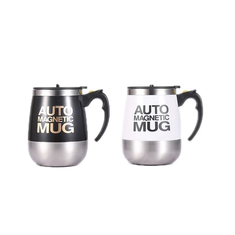 Electric Self Stirring Coffee Mug 450ml Stainless Steel Magnetic