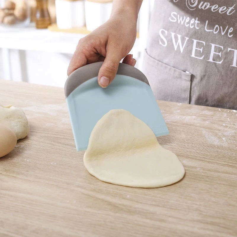 Stainless Steel Dough Scraper with Measurement Scale - Bench Cutter