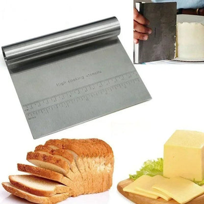 Stainless Steel Cake Scraper Spatula - Buttercream Smoother Tool