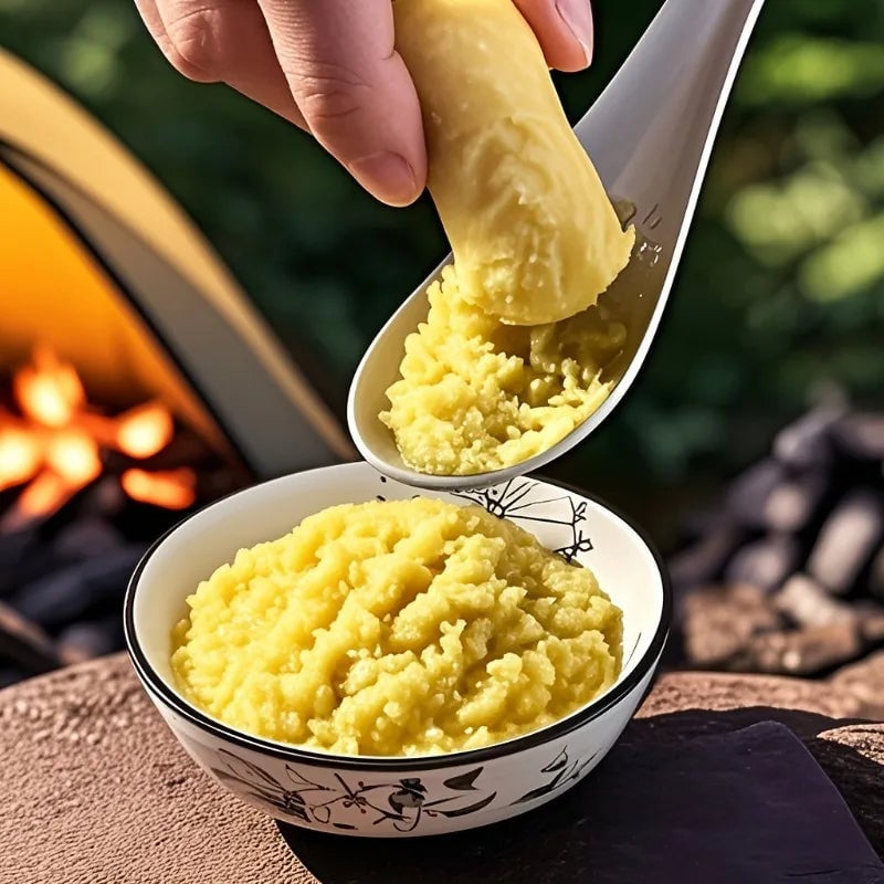 Stainless Steel Garlic Ginger Grater Spoon - Root Vegetable Grinder