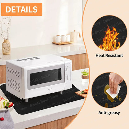 60x40cm Non-Slip Heat Protection Mat - Air Fryer Heatproof Pad