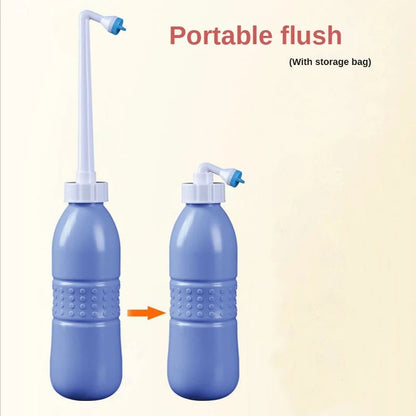 650mL Portable Bidet Bottle Retractable Spray Nozzle Travel Hygiene
