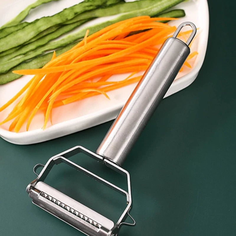 Stainless Steel Double Head Vegetable Peeler Melon Fruit Planer