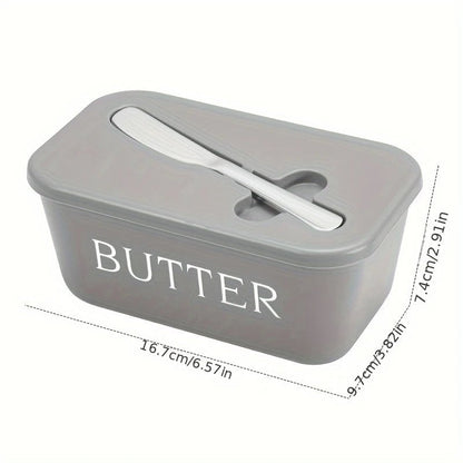 Sealed Butter Storage Container with Cutting Knife - Airtight Cheese