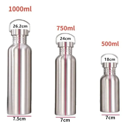 Stainless Steel Water Bottle 500-1000ml Big Mouth Vacuum Flask