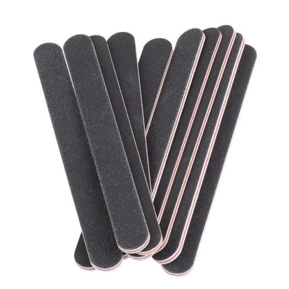 10Pcs Nail Files 100/180 Grit Buffer Block Manicure Pedicure Tools