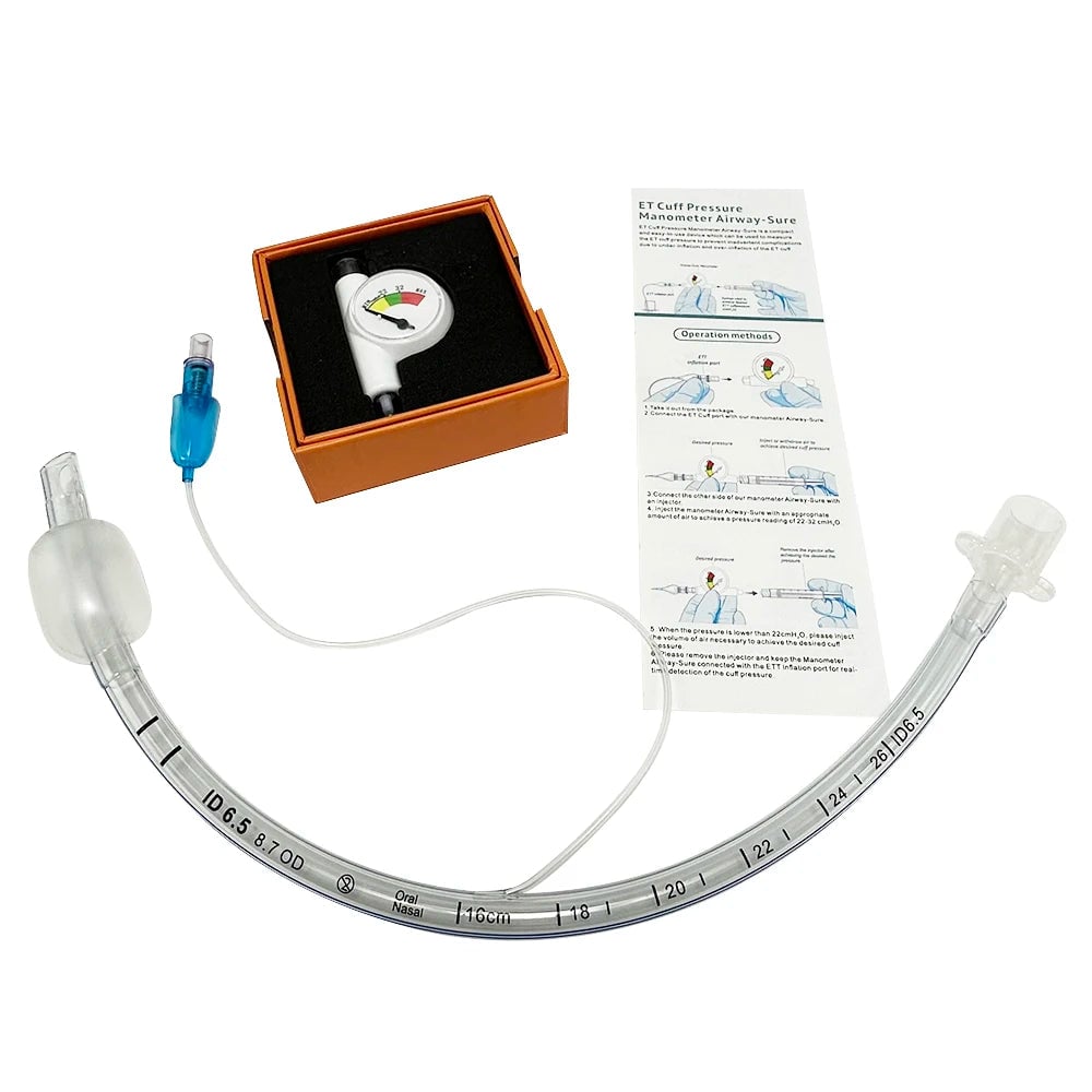 Endotracheal Balloon Pressure Gauge Veterinary Anesthesia Monitor