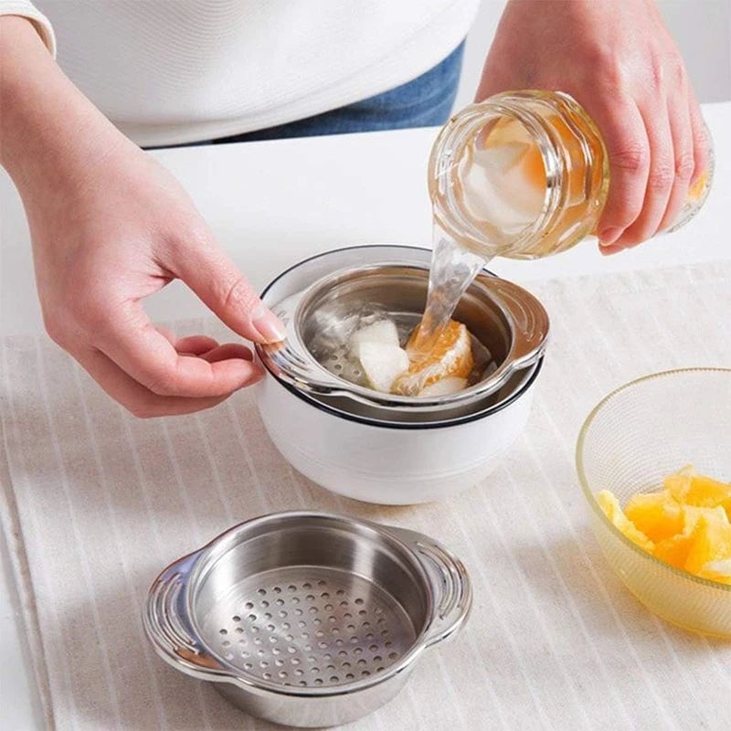 Stainless Steel Universal Can Strainer - Tuna Oil Drainer Colander