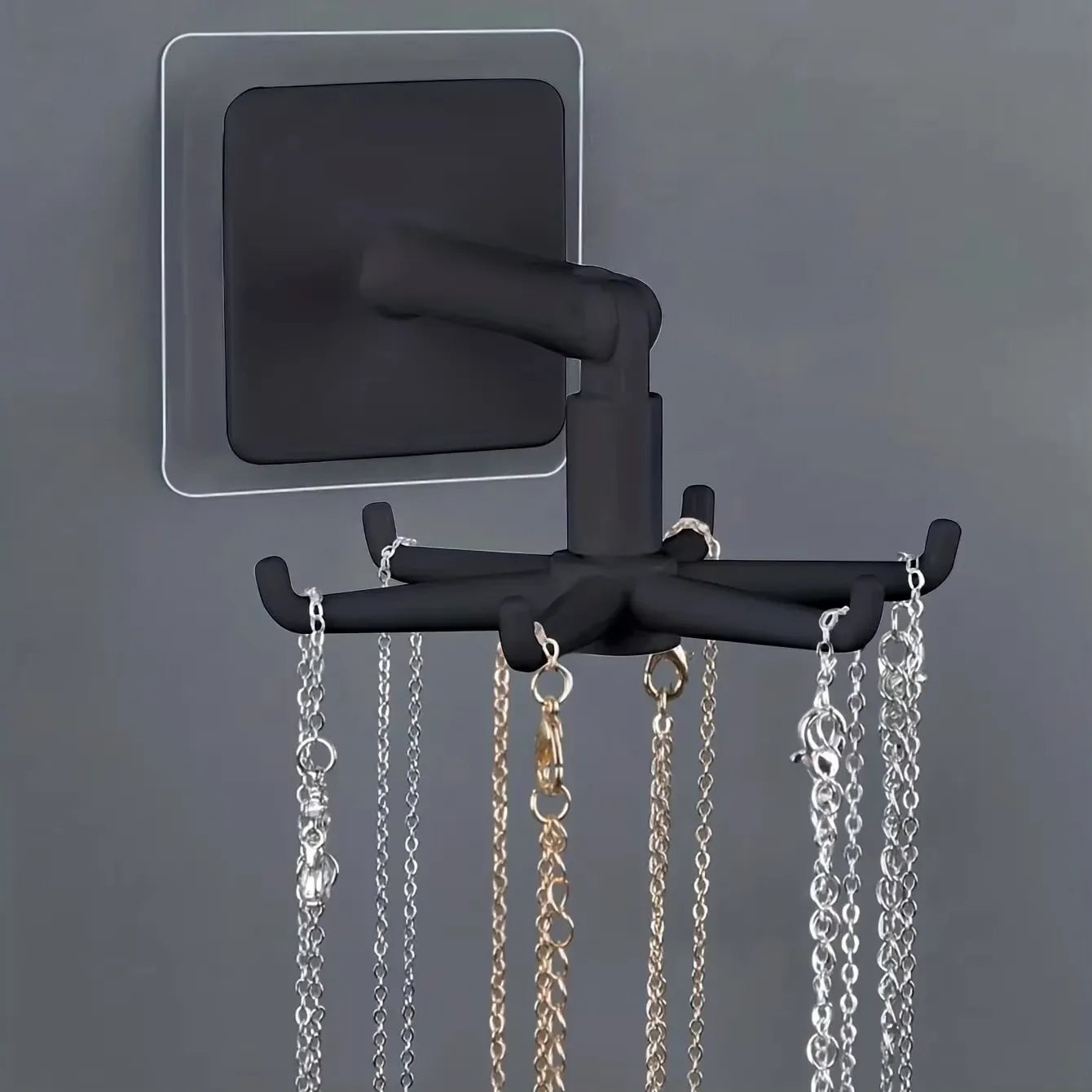 360° Rotatable Wall Mounted Kitchen Hook - 6 Claw PP Punch Free