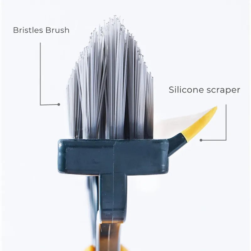 Long Handle Bathroom Floor Brush - Tile Grout & Seam Cleaning Tool