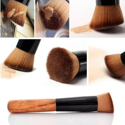 Dense Kabuki Foundation Brush - Professional Powder & Blush Tool