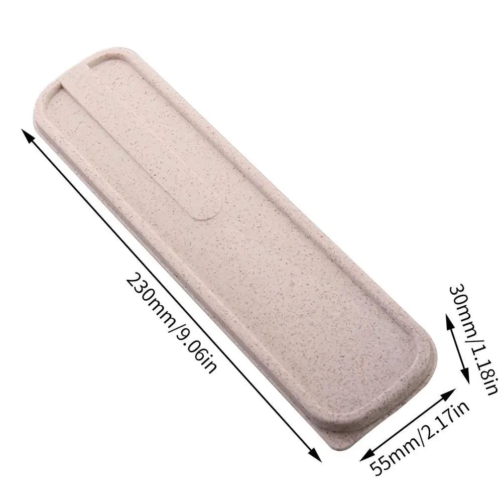 Portable Flip Cover Cutlery Storage Box - Drop Resistant Tableware