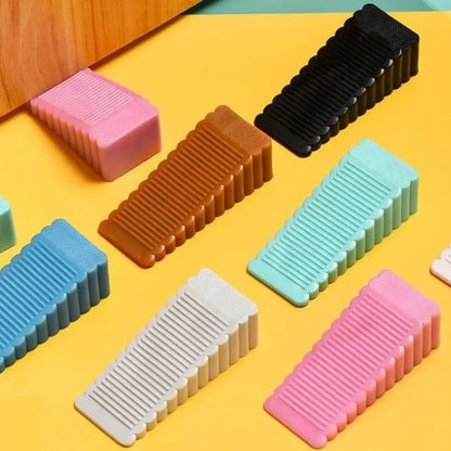 Silicone Door Stopper Wedge Block - Anti-Collision Safety Doorstop