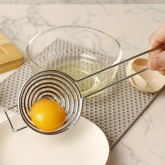 Premium Stainless Steel Egg Yolk Separator - Filter Function