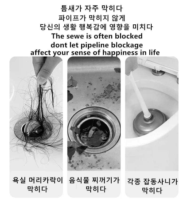 Flexible Drain Cleaning Brush - Hair Clog Remover for Kitchen & Bath