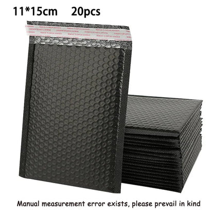 Black Bubble Envelope Bags Self-Sealing Multiple Sizes Shipping