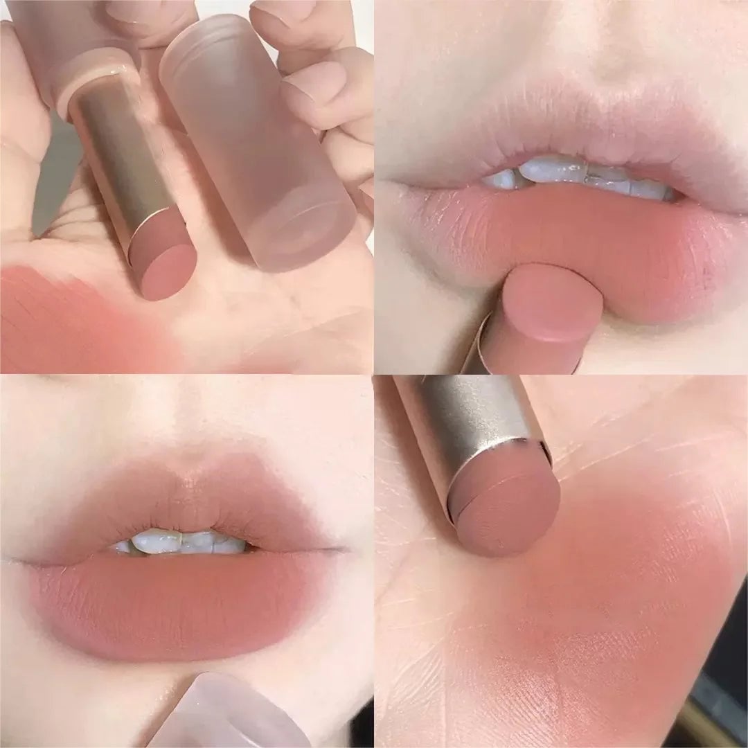 Waterproof Velvet Matte Lipstick - Moisturizing Nude Apricot Lip Tint