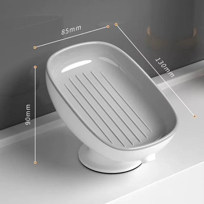 Super Suction Cup Soap Holder with Drainage - Bathroom Kitchen