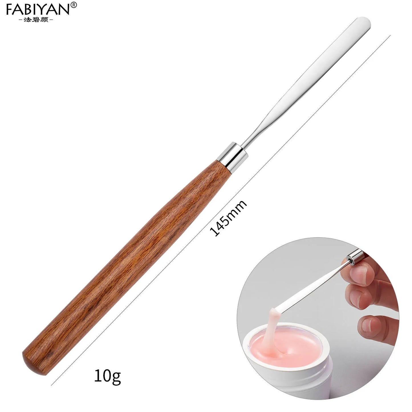 Stainless Steel Spatula Stick - Nail Art & Makeup Foundation Mixer
