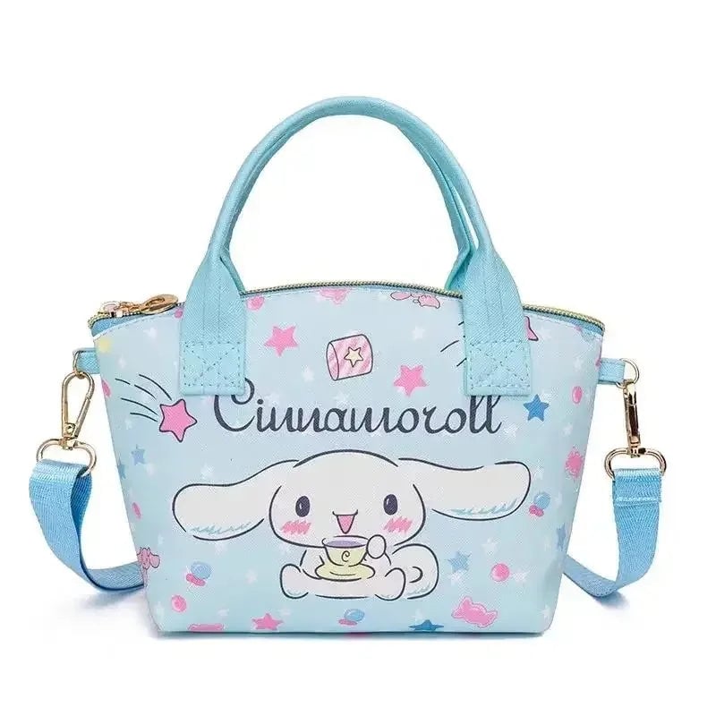 Hello Kitty Large Capacity PU Leather Crossbody Cosmetic Bag