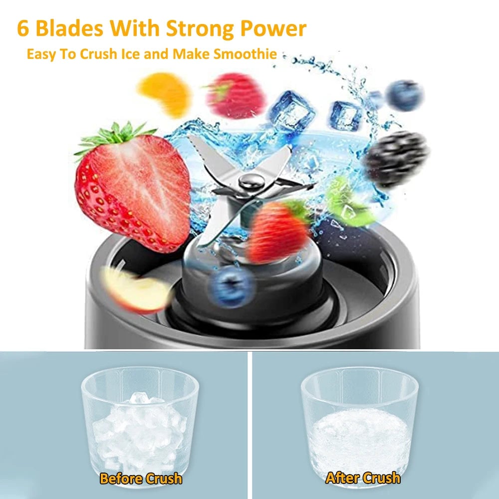 Rechargeable Mini Portable Blender Electric Fruit Juicer Smoothie
