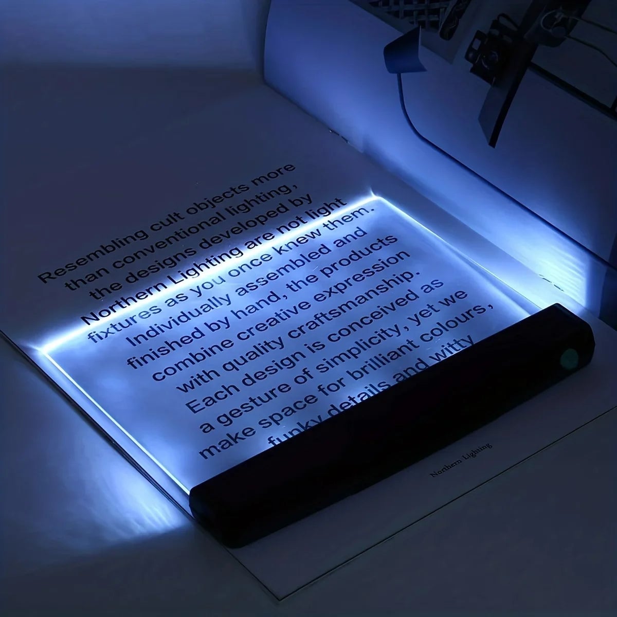 LED Flat Panel Night Vision Reading Light Eye Protection Student Desk