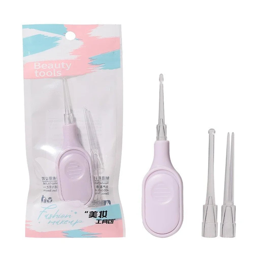 LED Illuminated Ear Cleaner 3-Piece Set with Lighted Scoop Spoons