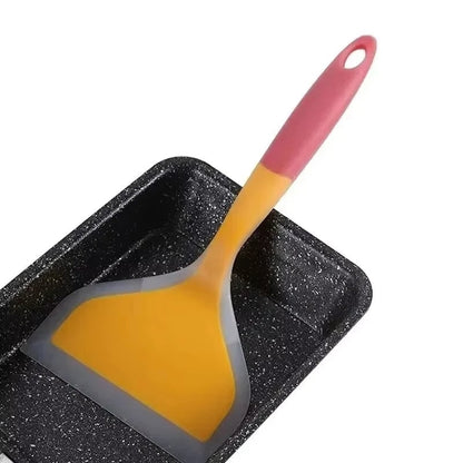 High Heat Silicone Cooking Spatula - Wide Pancake Flipper Scraper