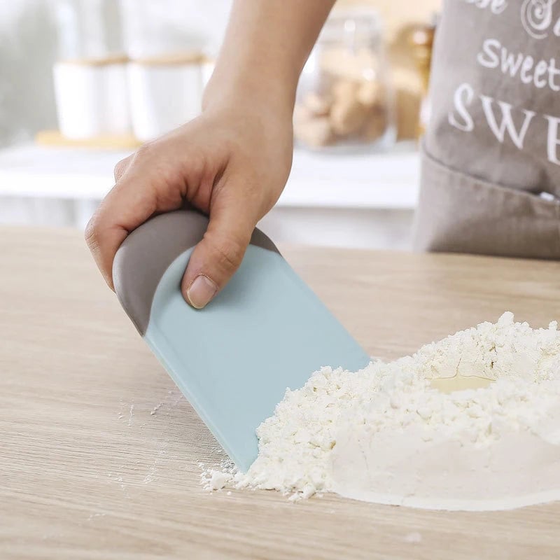Stainless Steel Dough Scraper with Measurement Scale - Bench Cutter