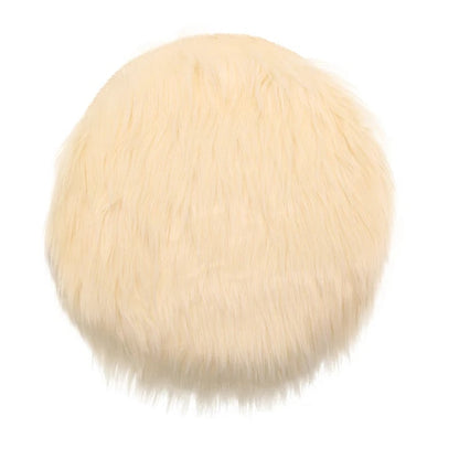 30cm Warm Wool Round Cushion Pad - Anti-Slip Dining Chair Mat