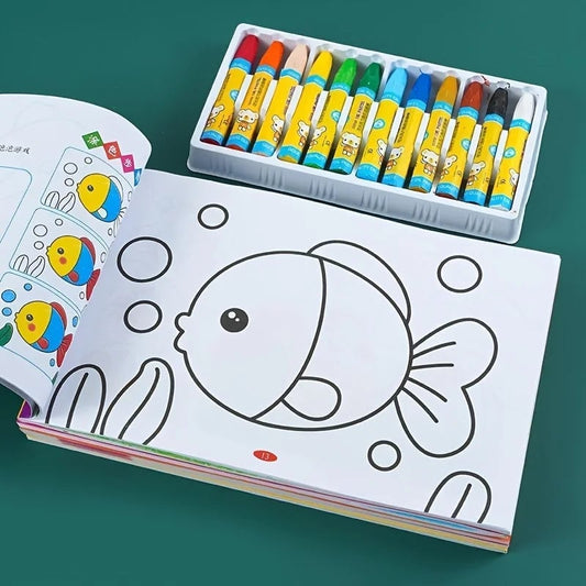 Chinese Kids Coloring Book - Entry Level Drawing & Painting Doodle
