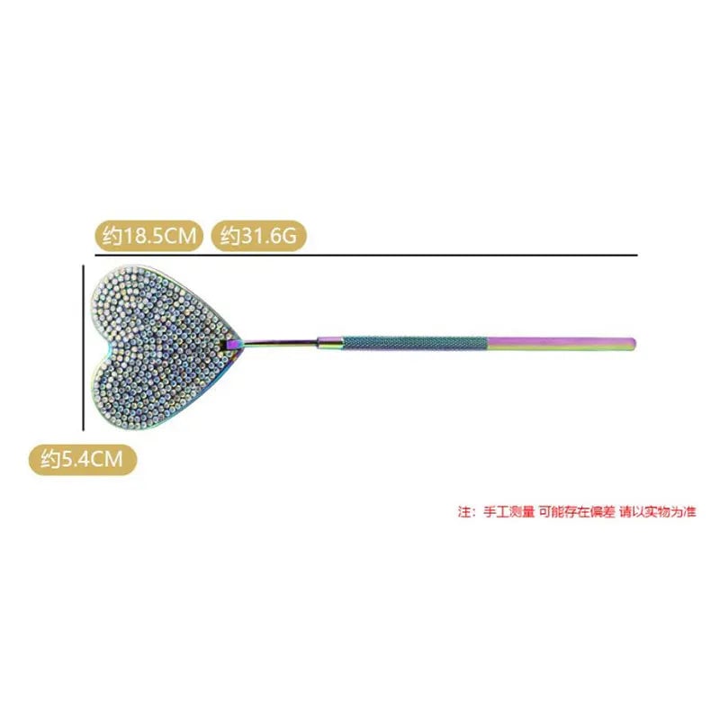 Stainless Steel Magnifying Lash Mirror - Diamond Multifunction Makeup