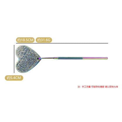 Stainless Steel Magnifying Lash Mirror - Diamond Multifunction Makeup
