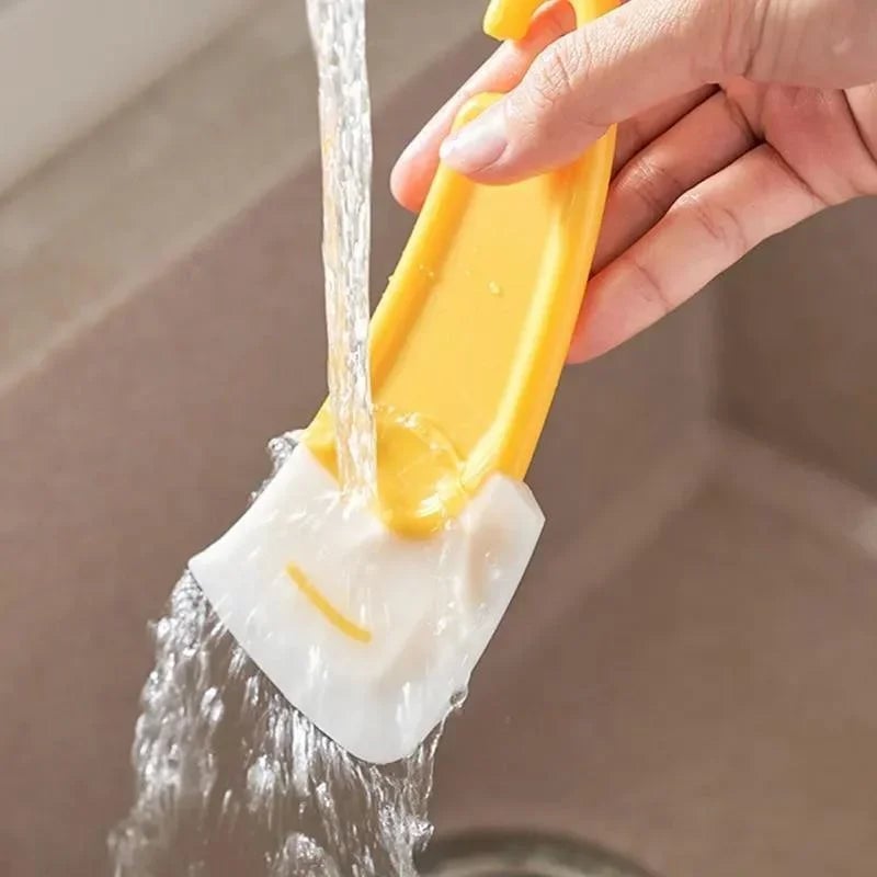 Soft Blade Kitchen Scraper Spatula - Pan Pot Dish Cleaning Tool